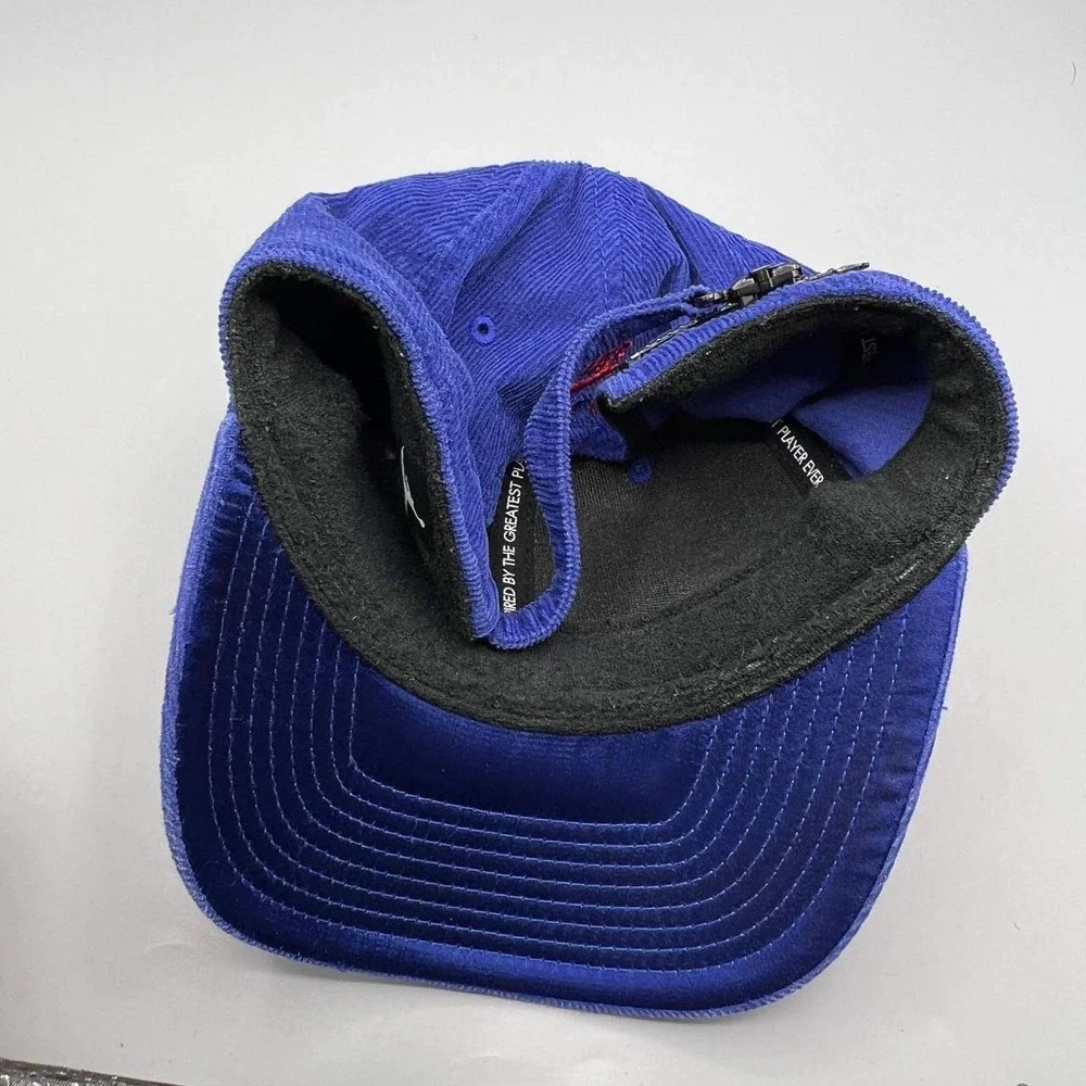 Air Jordan Wings Hat Men Blue Corduroy‎ Jumpman Strap Back Cap